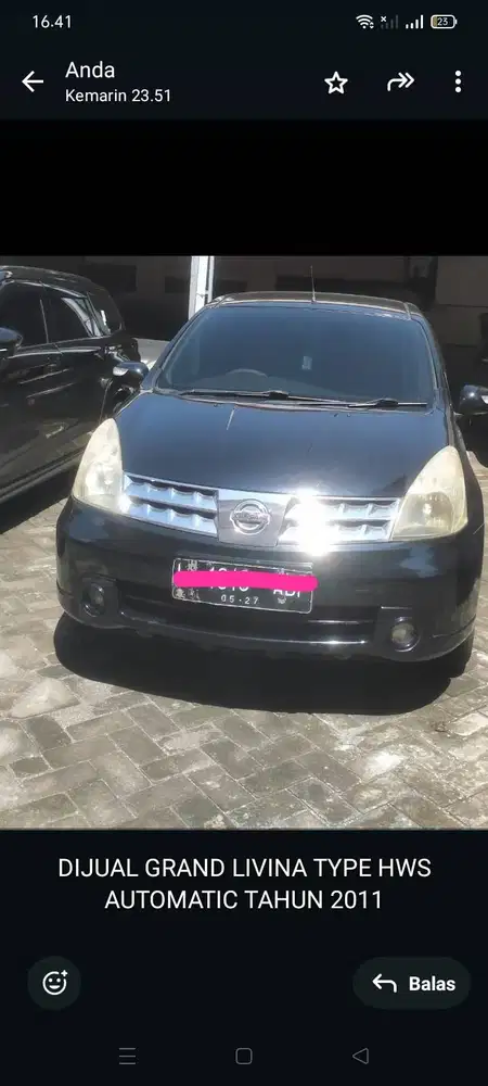 DI JUAL GRAND LIVINA TYPE HWS AUTOMATIC TAHUN 2011