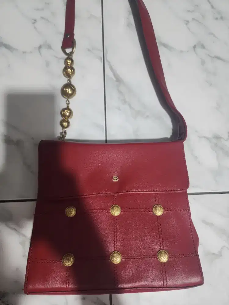 Tas Kulit Merah Premiym New 95%