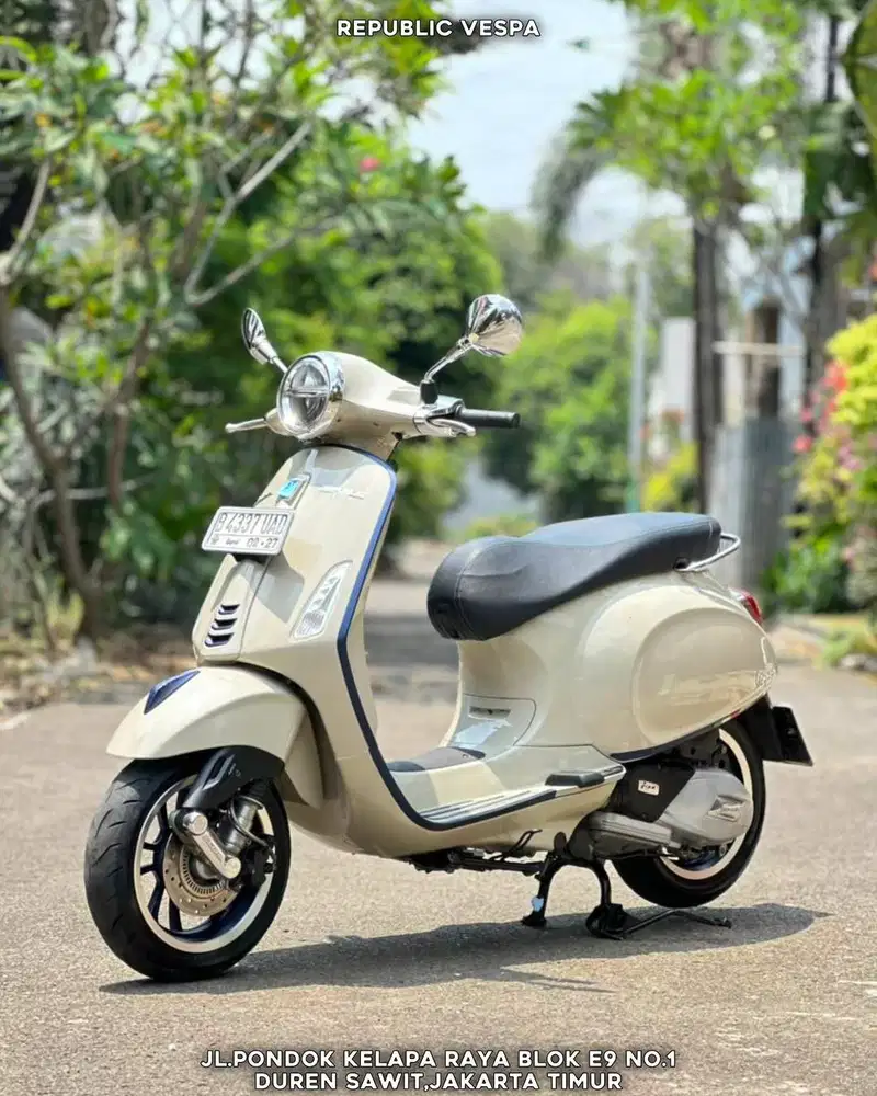 DIJUAL CEPAT PIAGGIO VESPA PRIMAVERA S150 IGET ABS LED TH 2022 BEIGE