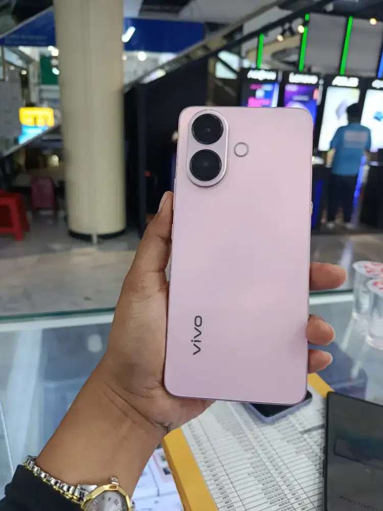 Terbaru VIVO V60 desain mewah Warna Pink garansi Resmi