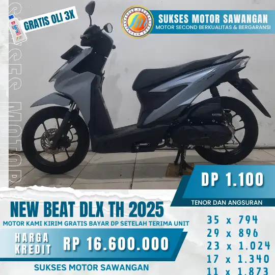 DI JUAL CASH, KREDIT, TUKAR TAMBAH HONDA NEW BEAT DLX TH 2025