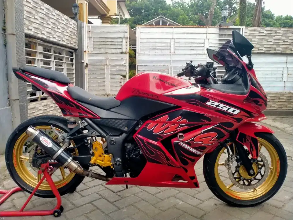 Ninja 250cc 2cilinder lengkap motor sehat keterangan detail dibawah