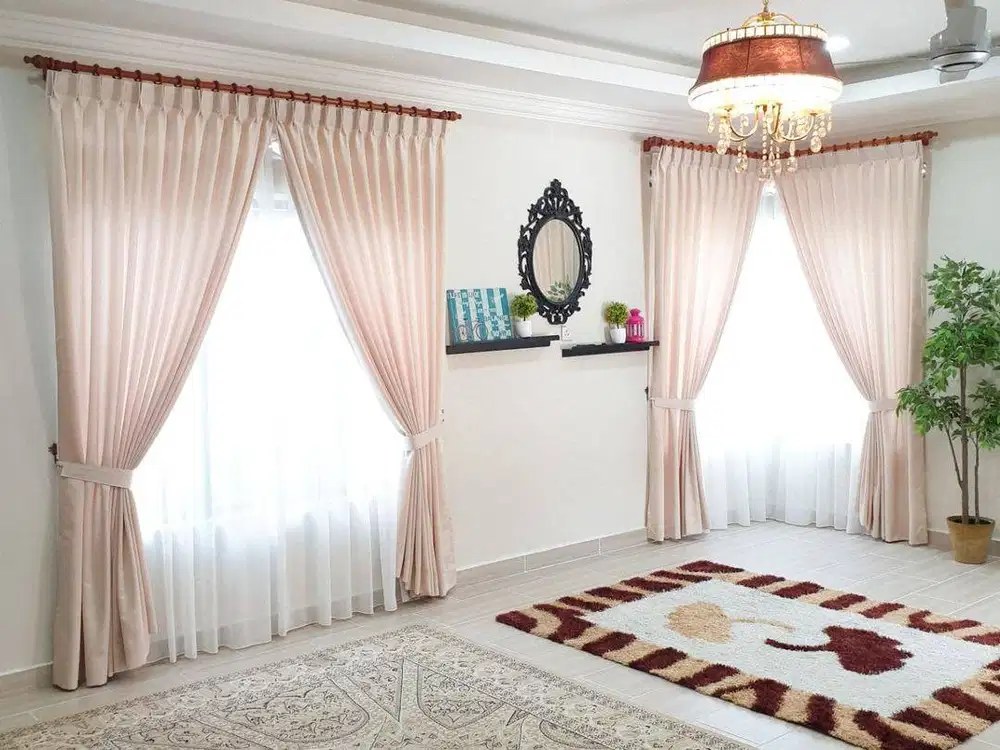 Pesanan Tirai Gorden Jendela Gordyn Mewah Hordeng Model Terbaru Murah