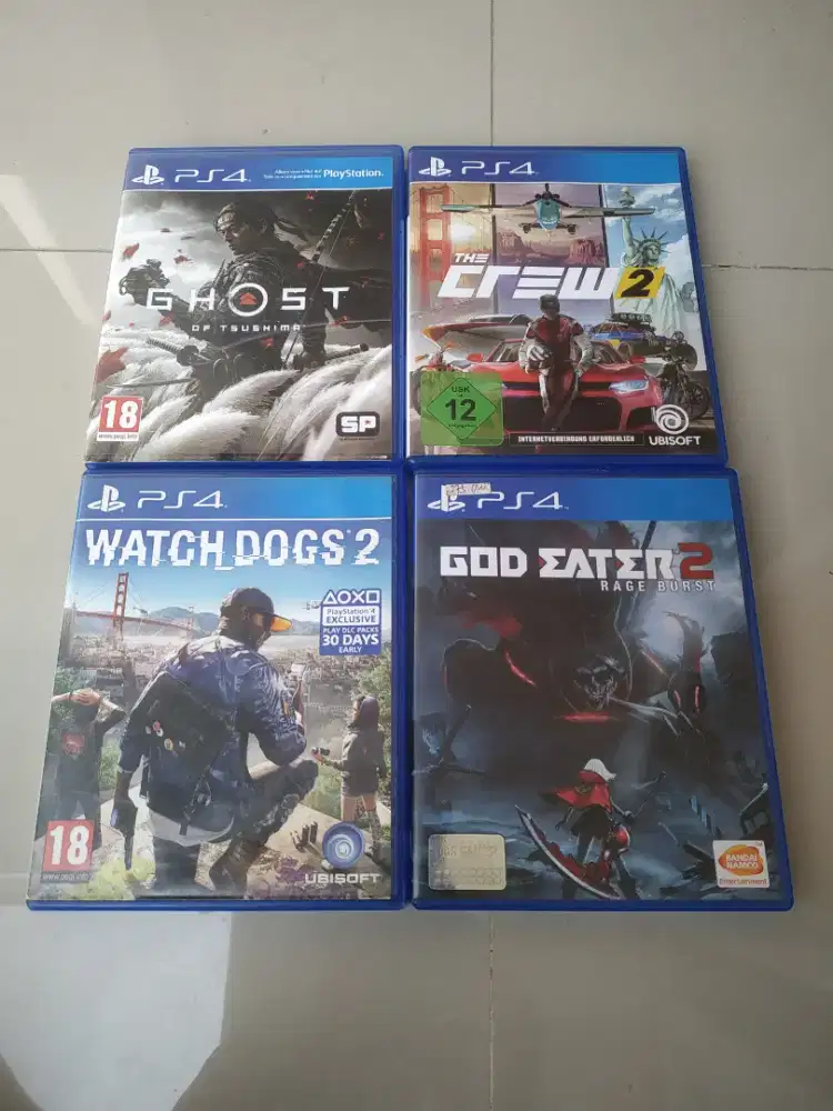 Bd/kaset game ps 4 WD2,God of eater,The Crew 2