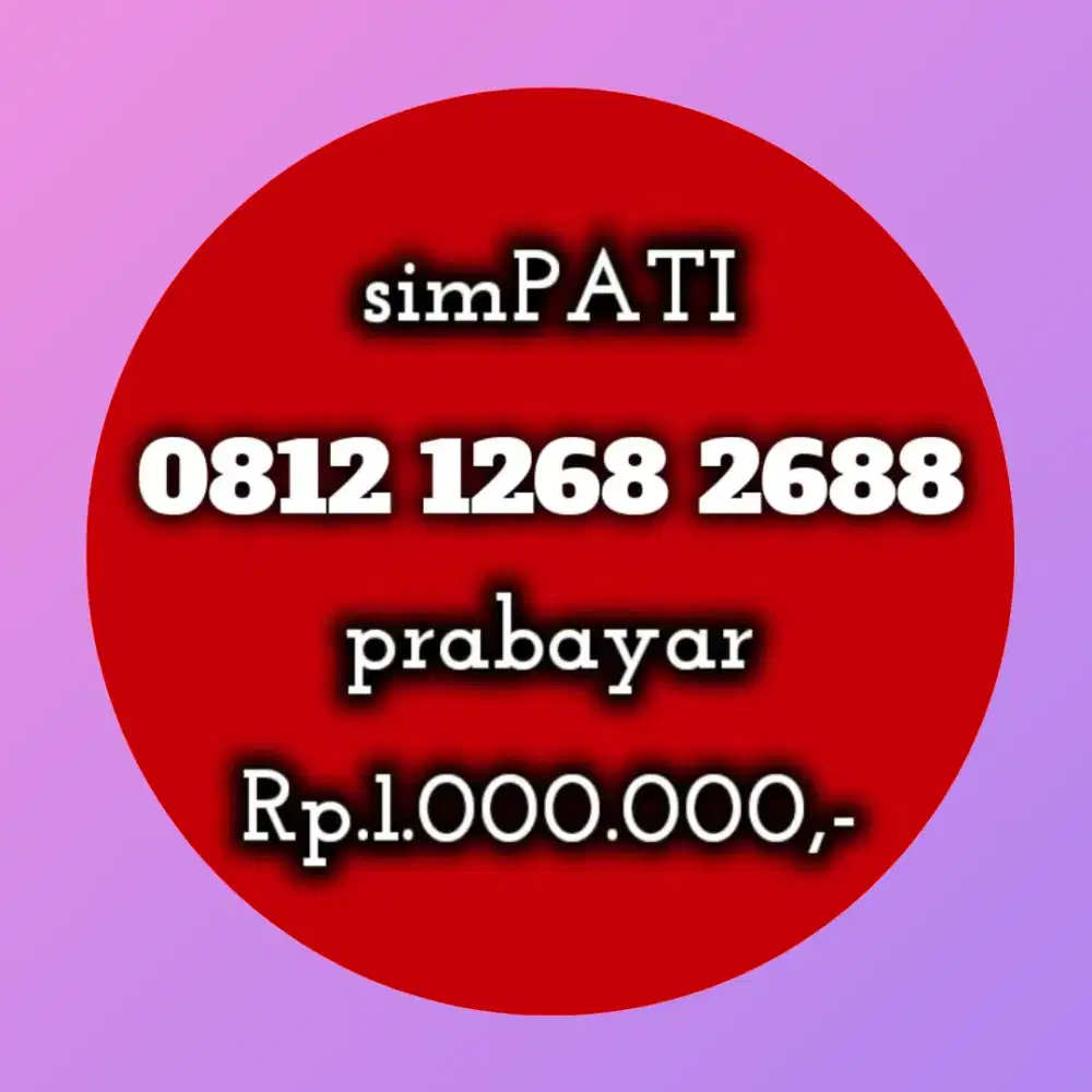 NOMOR CANTIK KOLEKSI SIMPATI 1268 2688