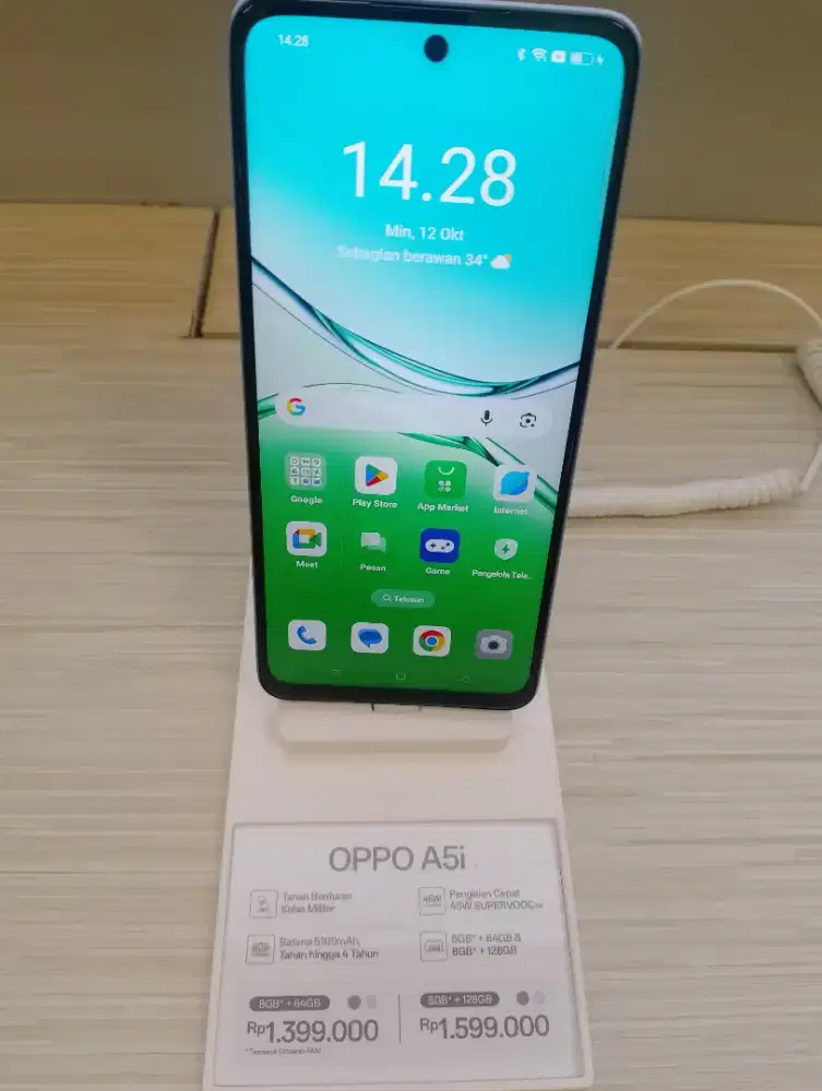 OPPO A5i 8/64 baterai 5100mAh