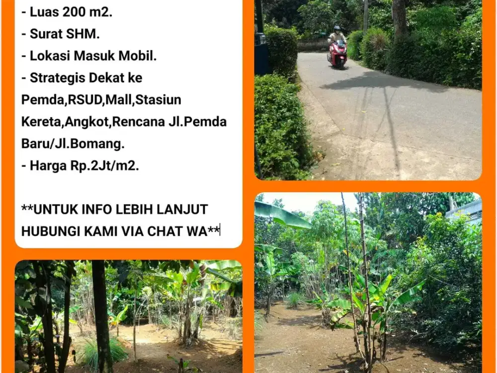 Tanah murah BU 200m2 SHM strategis dekat stasiun Bojonggede -Bogor 03