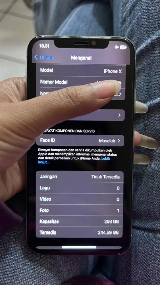 Iphone x 256gb ibox