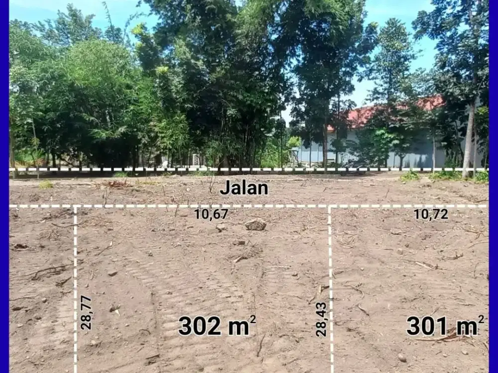 Tanah Siap Bangun SHM Pekarangan Dekat Kampus UII Kaliurang