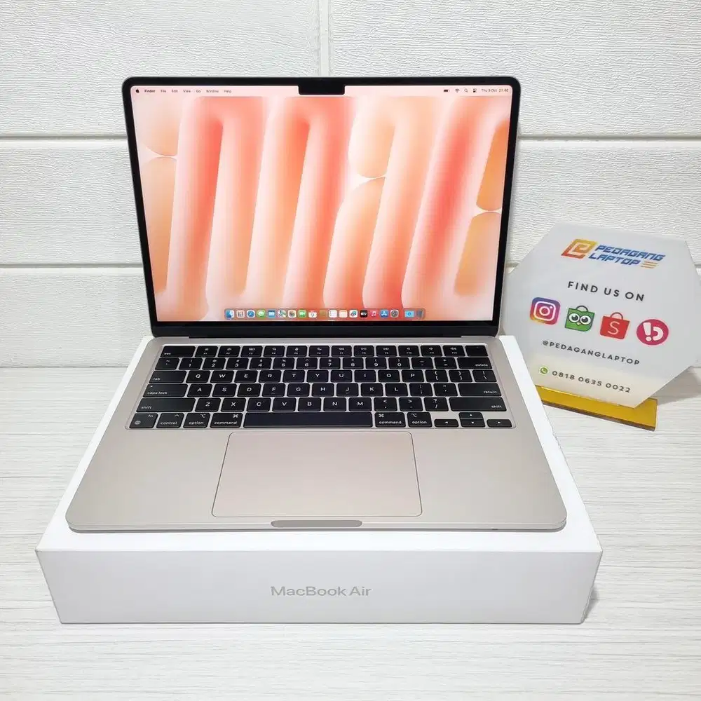 Macbook Air M3 Chip 2024 RAM 16GB SSD 256GB FULLSET GARANSI IBOX