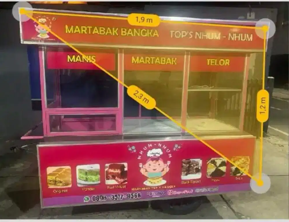 Gerobak jualan martabak
