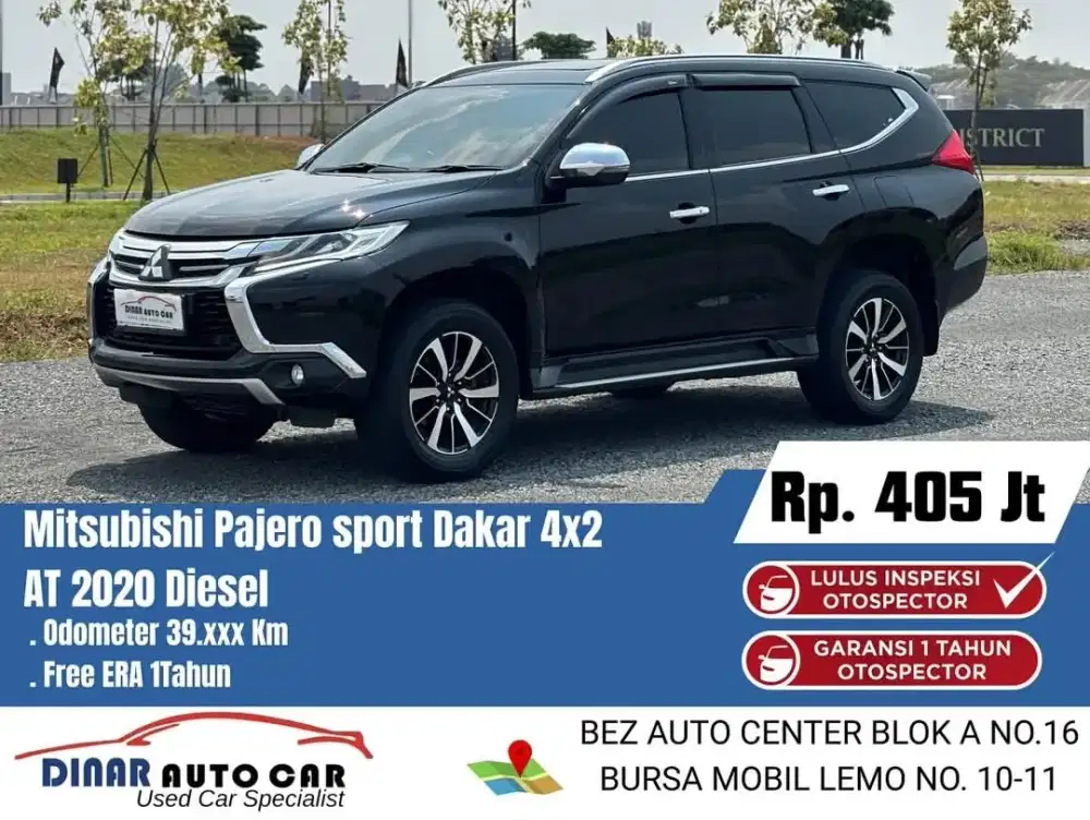 (39Rb) Pajero DAKAR  2020 Matic Hitam Warenty 1TH 60Jt *Dinar Auto*
