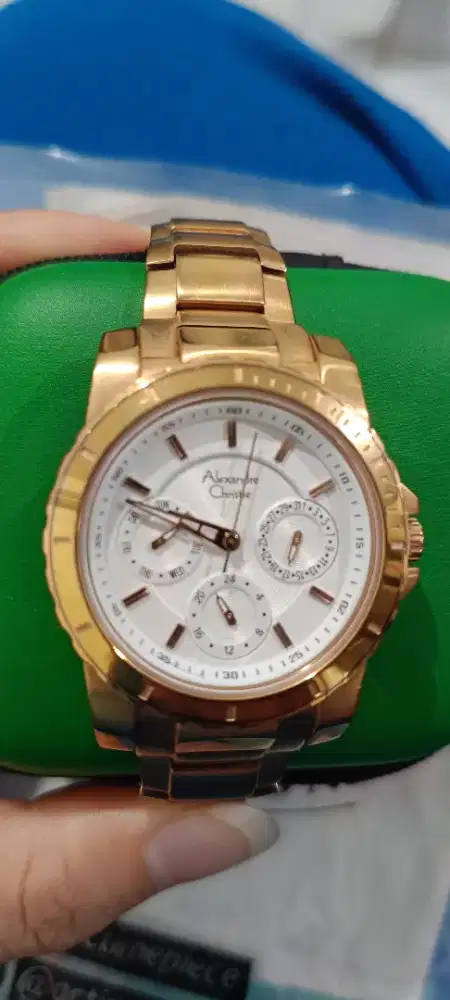 Jam tangan alexander christie rose gold