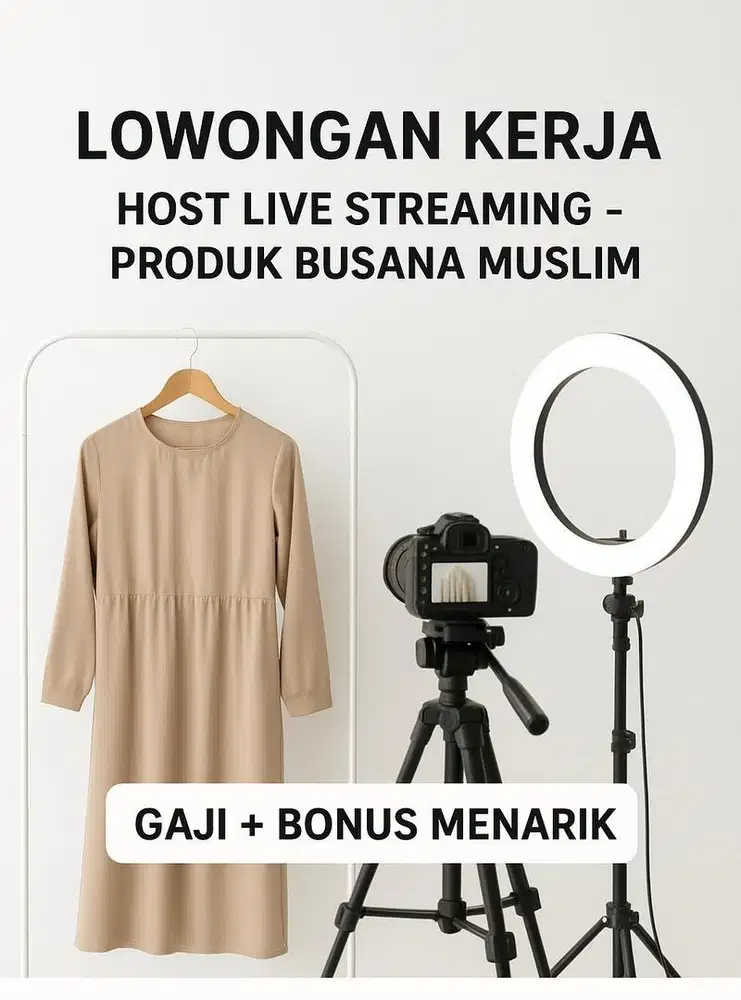 Lowongan pekerjaan Host live streaming