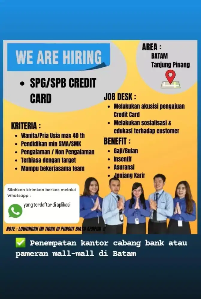 Sales Marketing Credit Card