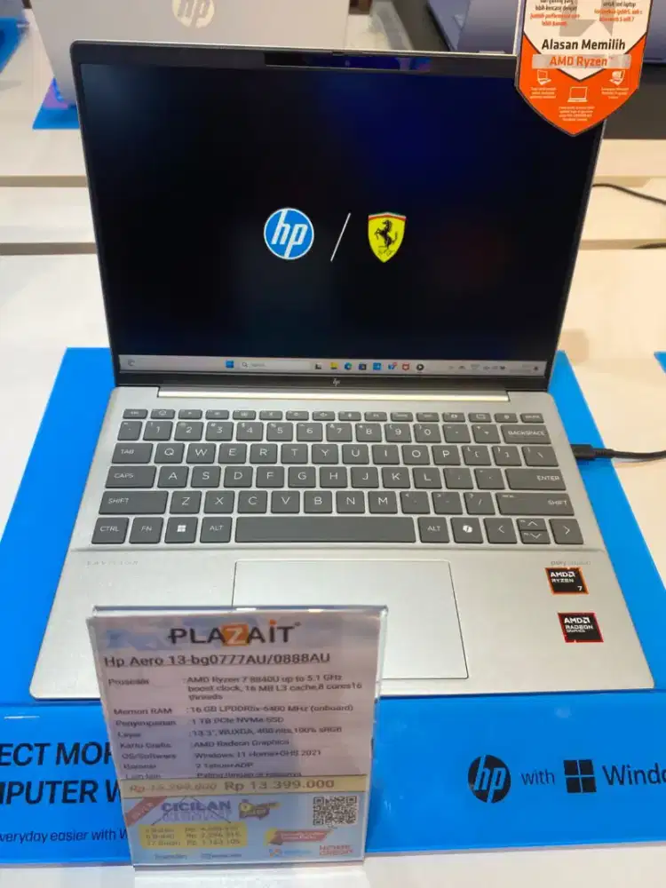 Kredit laptop Hp aero 13