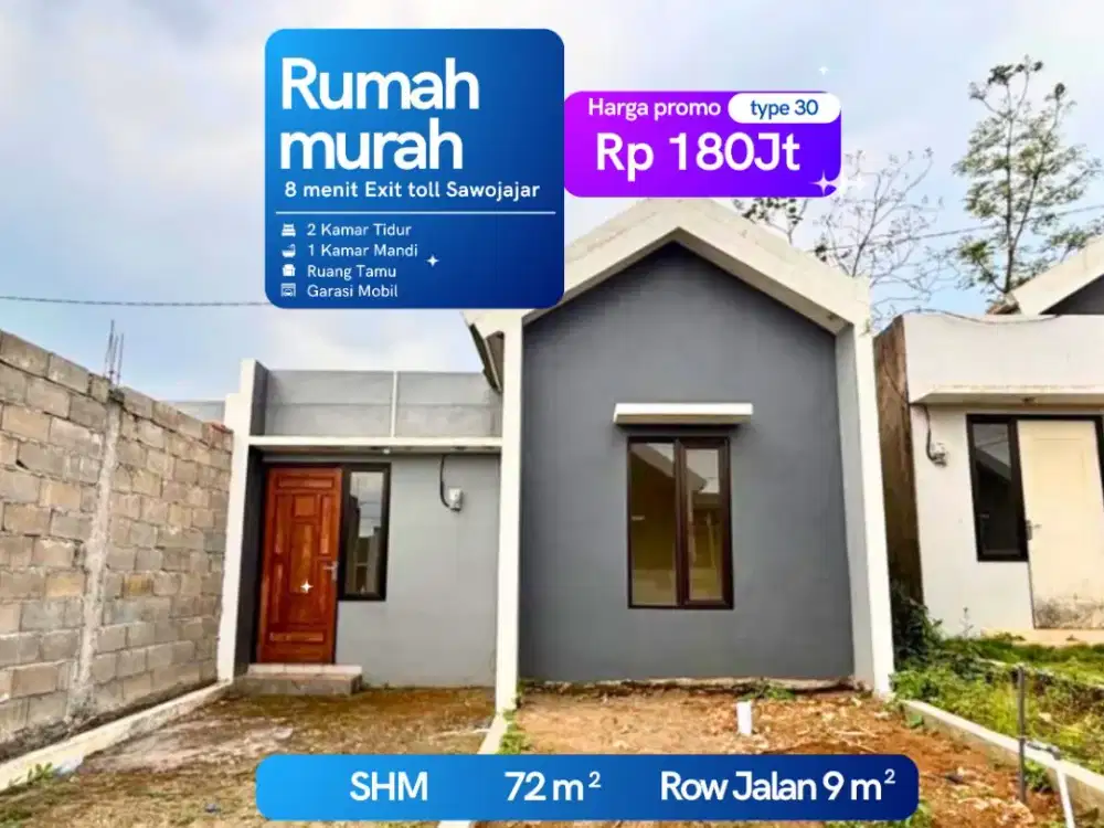 SIAP HUNI RUMAH DI JUAL DEKAT KOTA MALANG BEBAS BANJIR