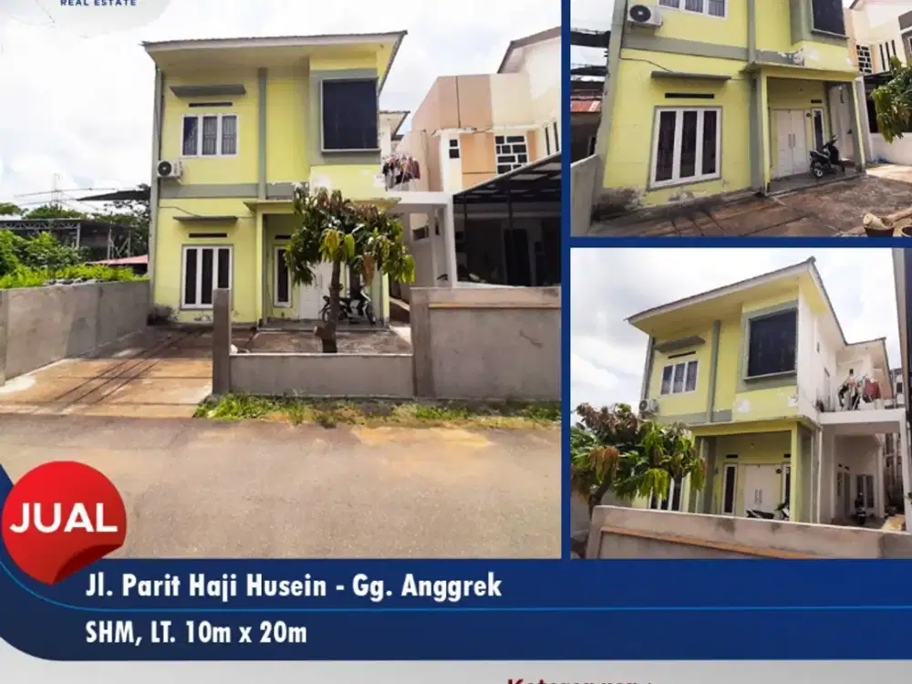 Dijual rumah 2lt type 160  Jl. P. H.Husein II Gg. Anggrek