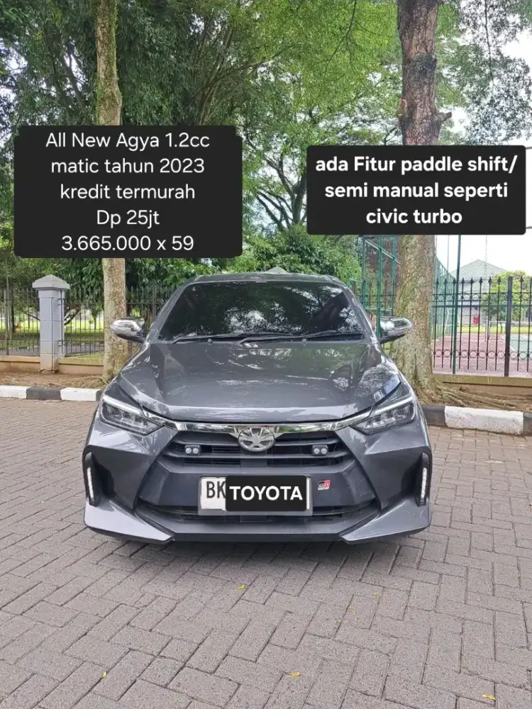 All New Toyota Agya 1.2cc Matic G tahun 2023 pemakaian 2024