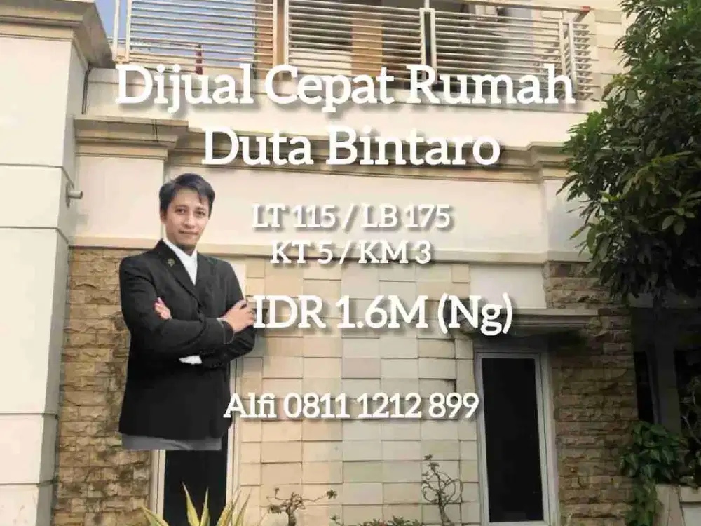 Dijual Cepat Rumah Duta Bintarodi Kunciran