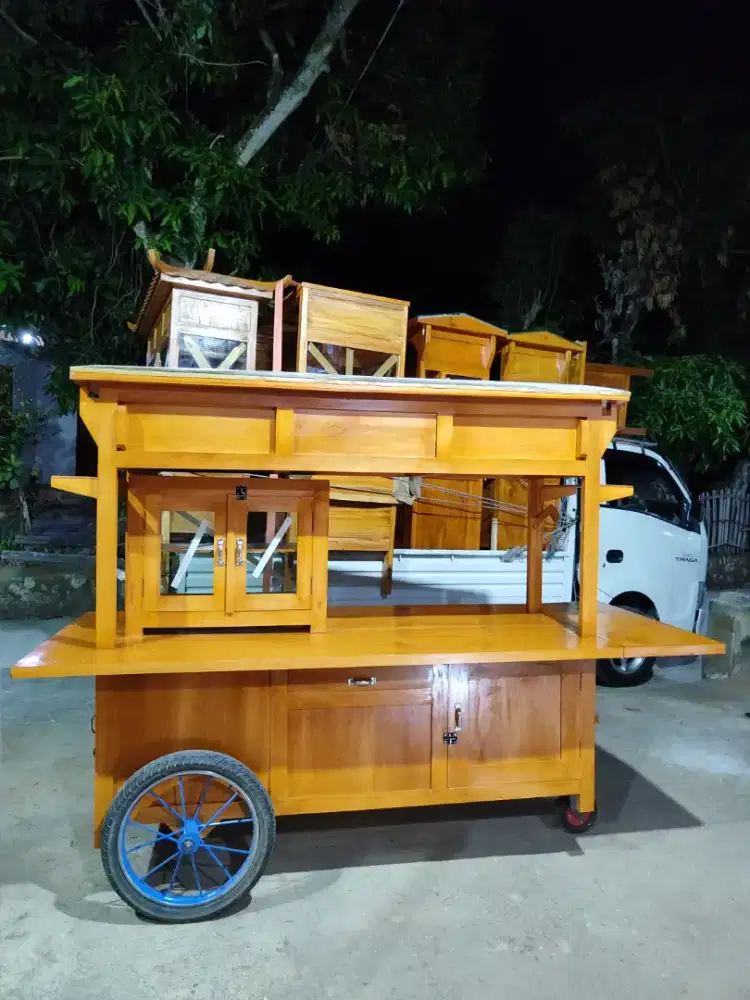Gerobak Angkringan jg Melayani Pesanan Grobak Bakso Mie Bubur Sate dlL