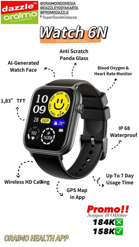 Smartwatch Oraimo OSW-8000N