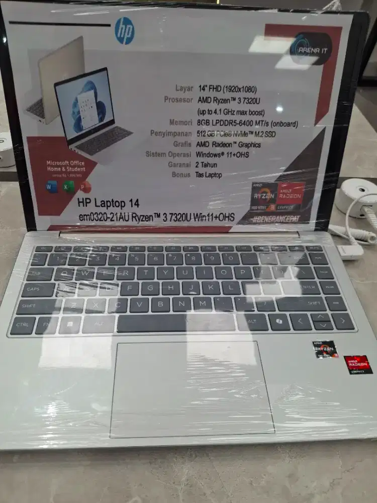 Laptop HP Amd Ryzen 37320U Bisa cicilan gratis 2kali