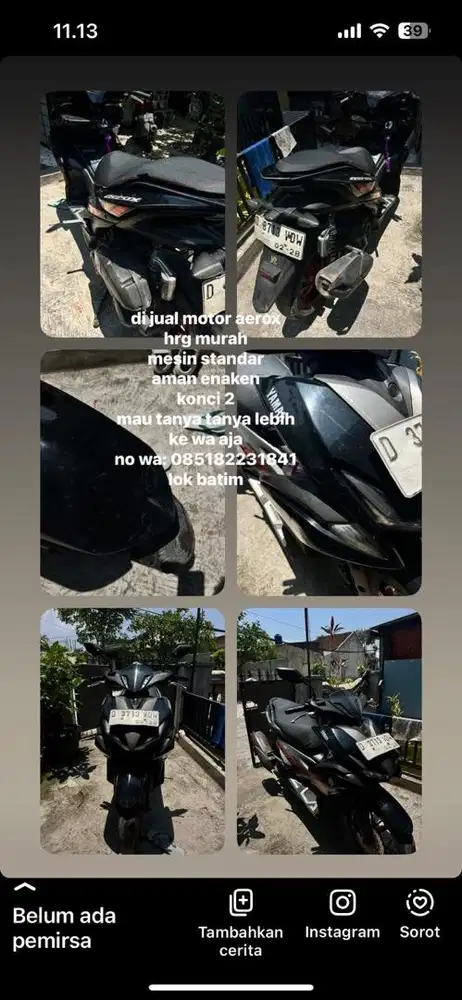 jual aerox murahh