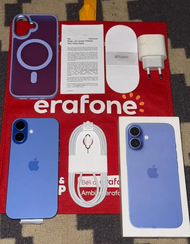 iPhone 16 128 iBox BH 100% Garansi Juni 2026 NETT