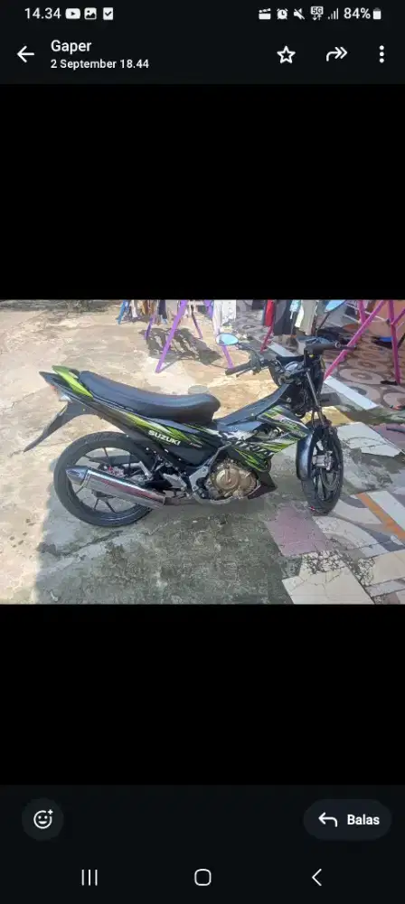 Satria f 150 warna ijo