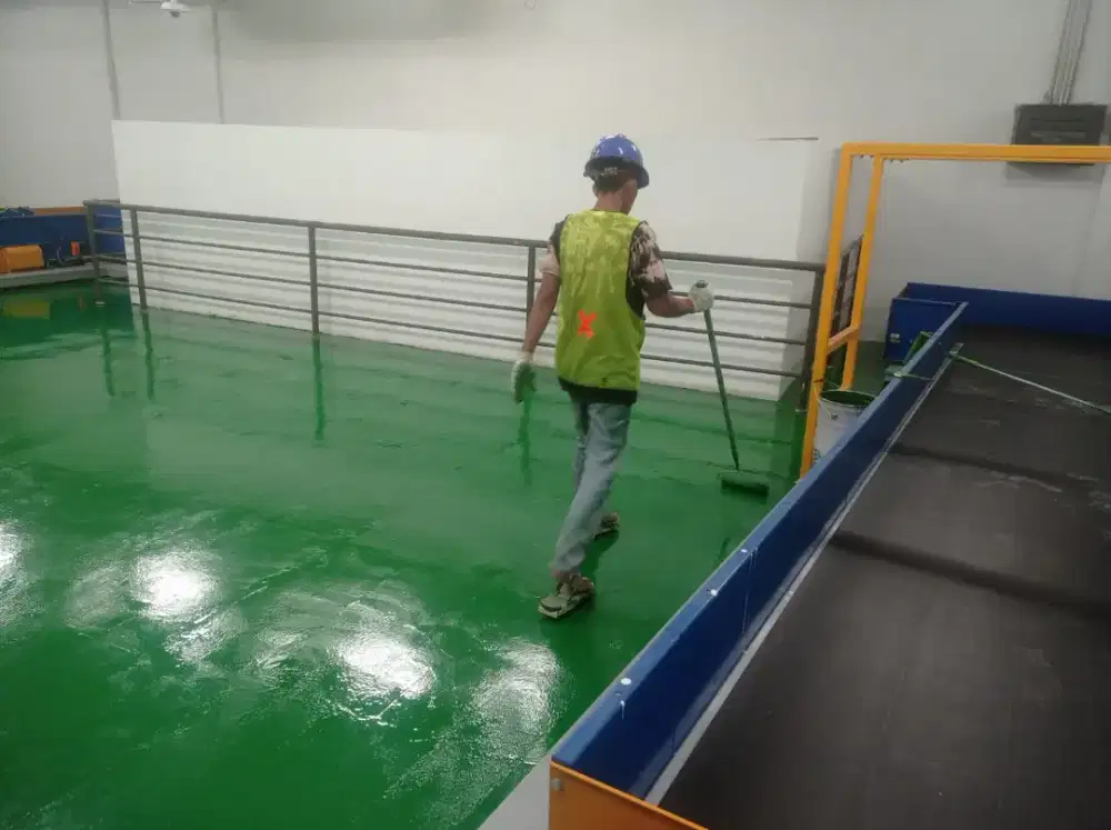 Jasa epoxy untuk gudang,rumah, lapangan