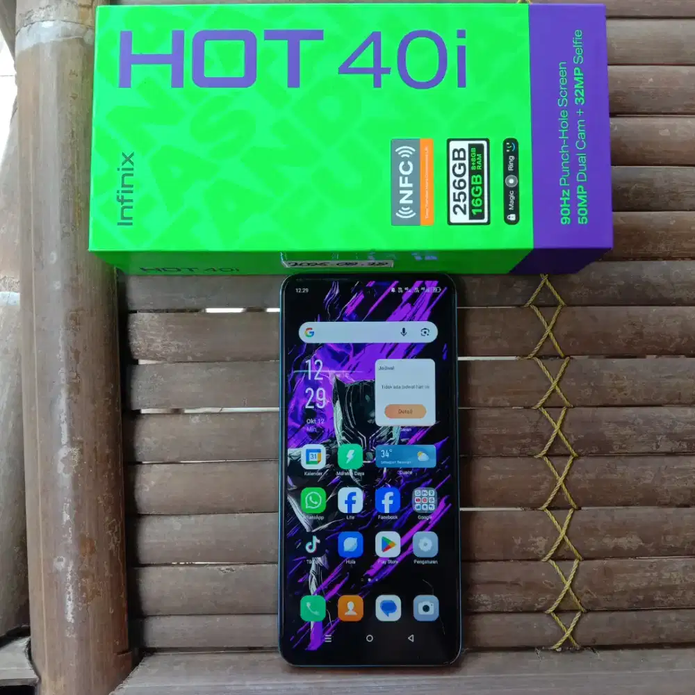 Infinix hot 40i 8+8/256 fullset
