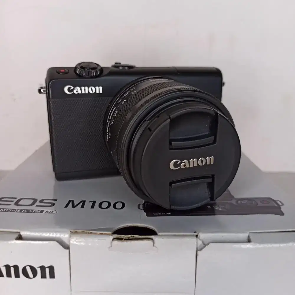 Kamera miroles canon m100 fullset no minus pemakaian sendiri