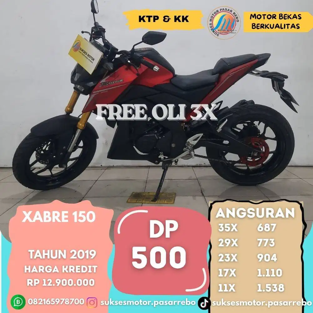 YAMAHA XABRE TAHUN 2017 GRATIS KIRIM SEJABODETABEK, BERGARANSI