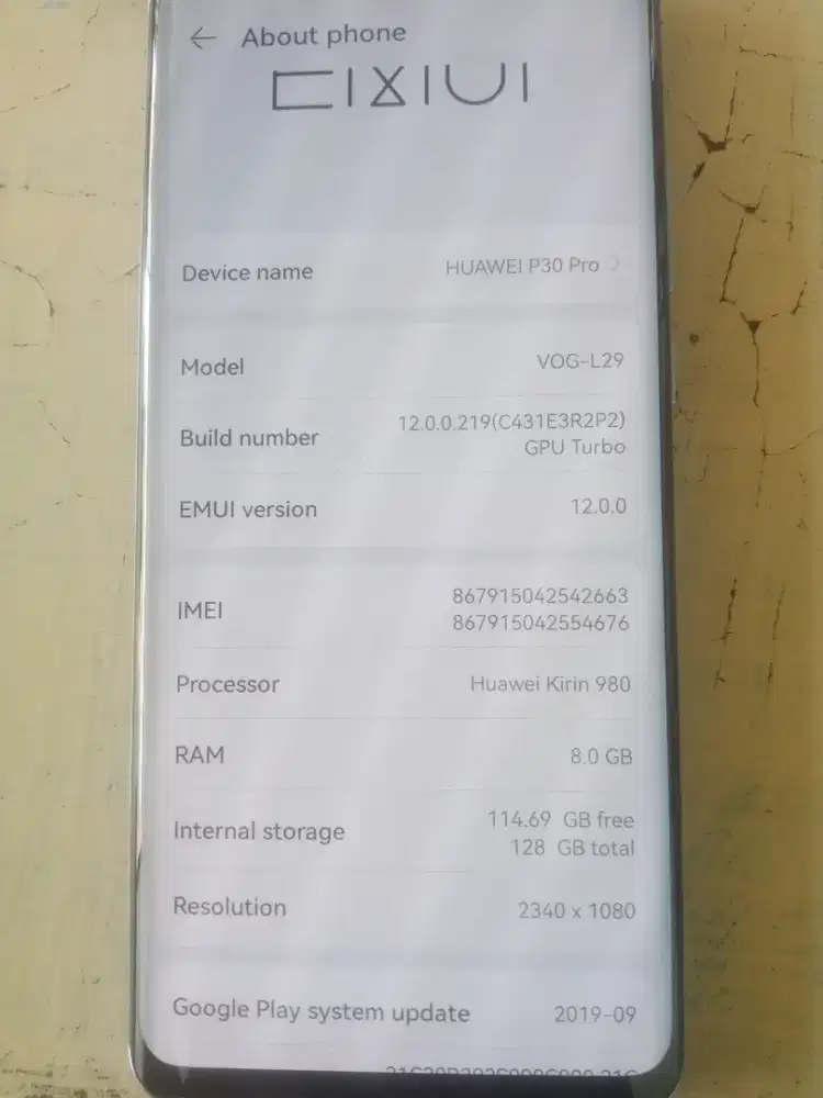 Hp bekas huawei p30 pro