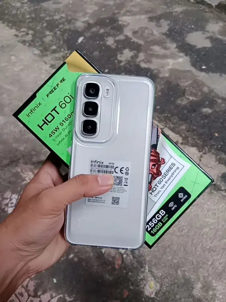 INFINIX HOT 60I RAM 8+8/256GB +NFC (FULLSET)