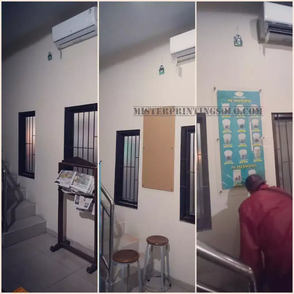 Bikin akrilik poster papannama neonbox & aneka sticker kaca kantor