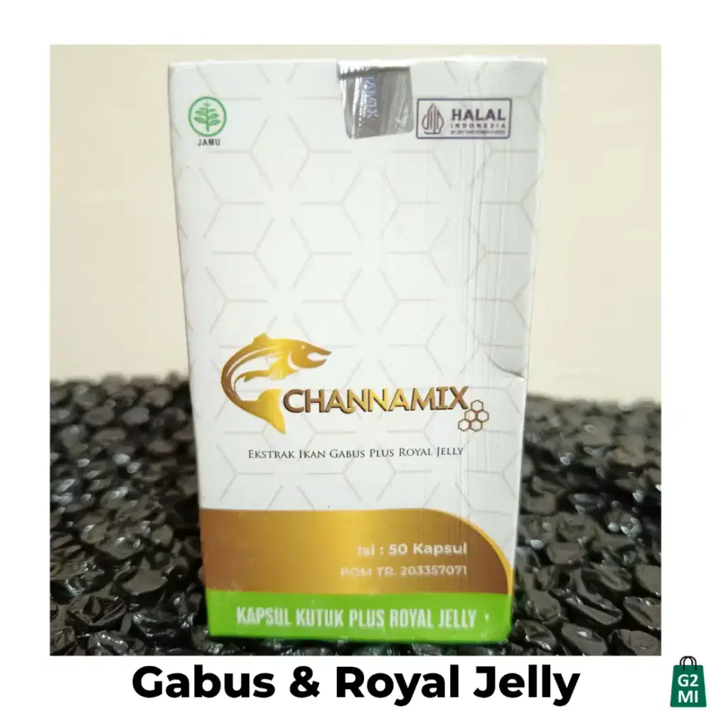 Channamix Ori Obat Luka Operasi Kapsul Ikan Gabus Caesar Royal Jelly