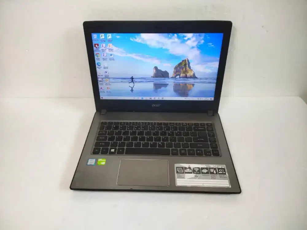 A814 Acer e5 476G 32BL core i3 gen 8 Ram 8 GB Ssd 256GB VGA nvdia gam