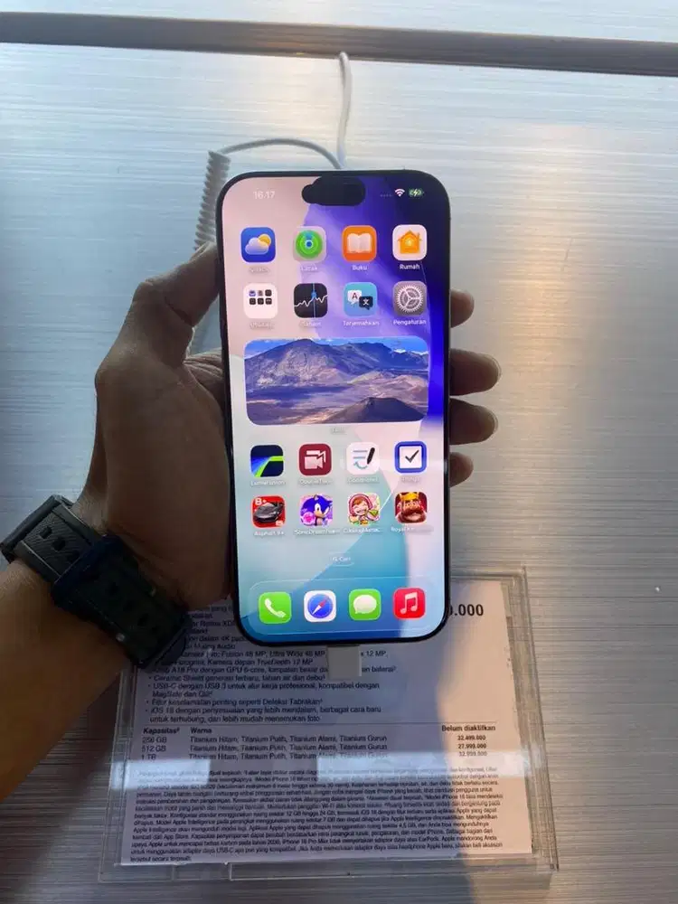 Cicilan iphone 16 pro max mulai dari 1 jutaan , syarat hanya KTP