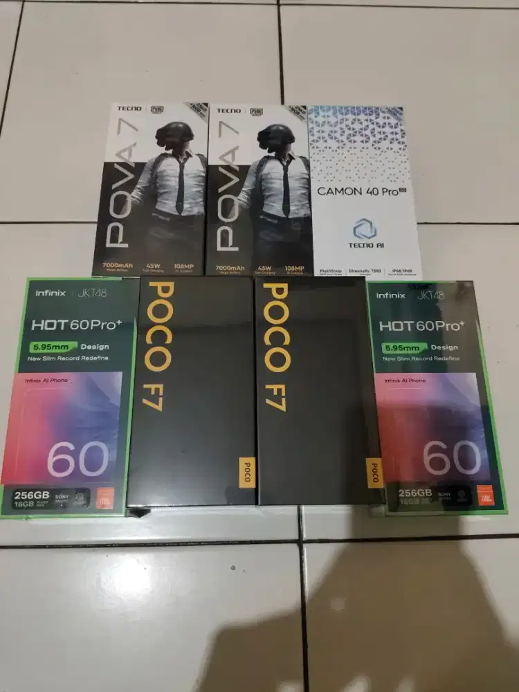 Poco F7 Camon 40 Pro Pova 7 Hot 60 Pro+