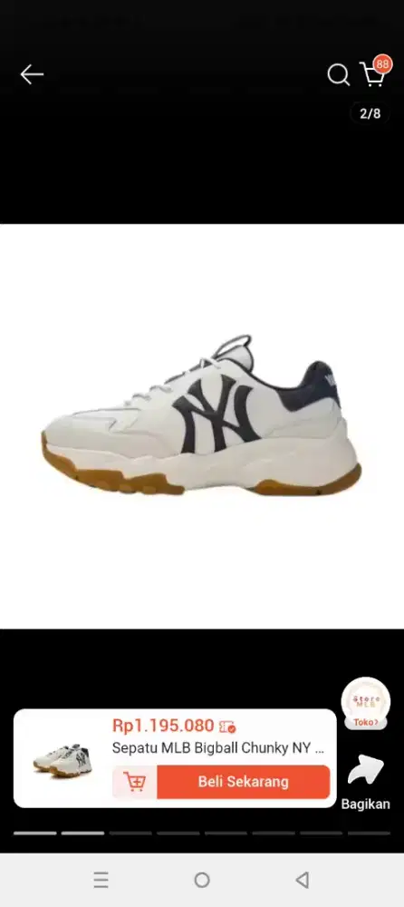 Jual sepatu MLB ory harga di bawah store