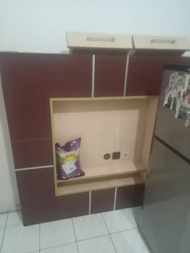 Buffet tv kayu cokelat second