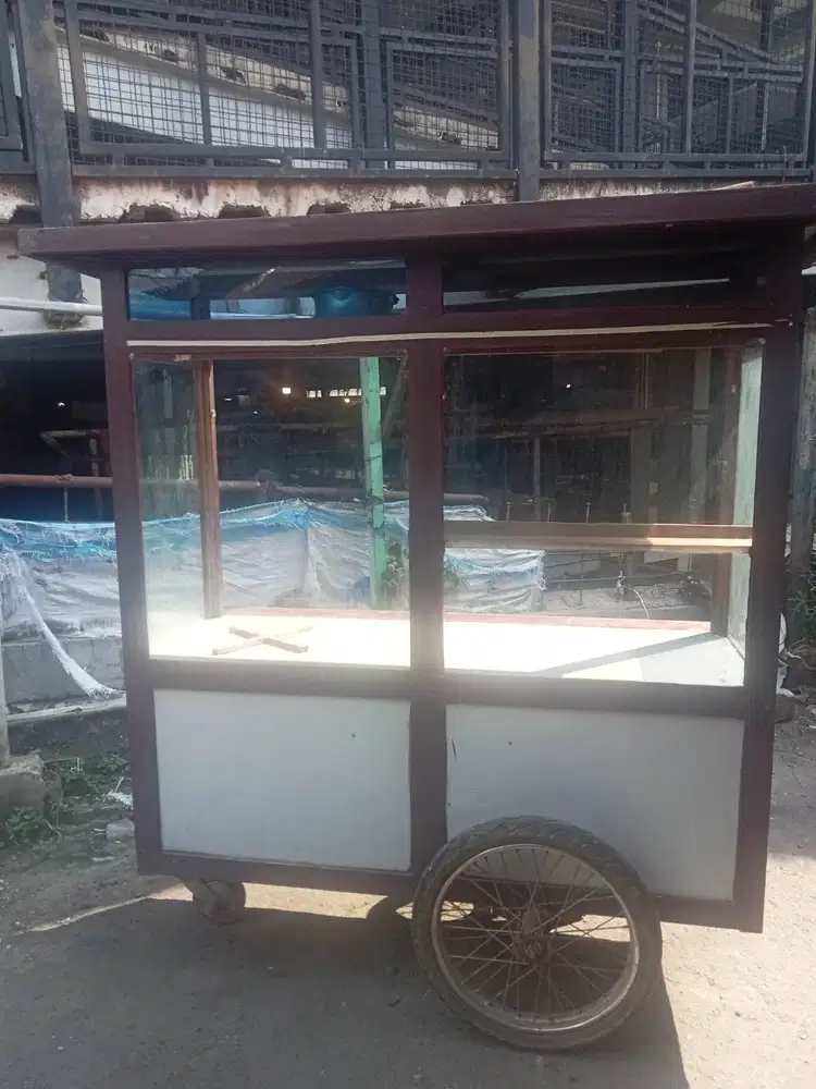 Gerobak bahan plat acp