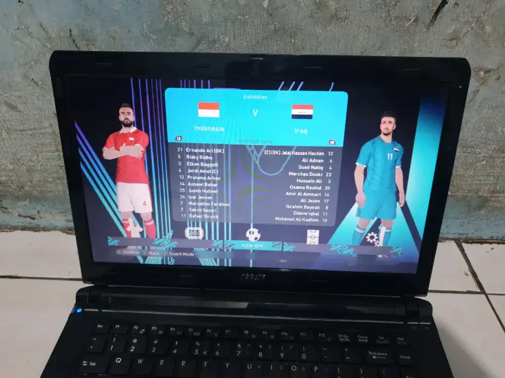 LAPTOP MSI COREI5 DUAL VGA NVIDIA GEFORCE GT540 6GB HDD640GB MULUS