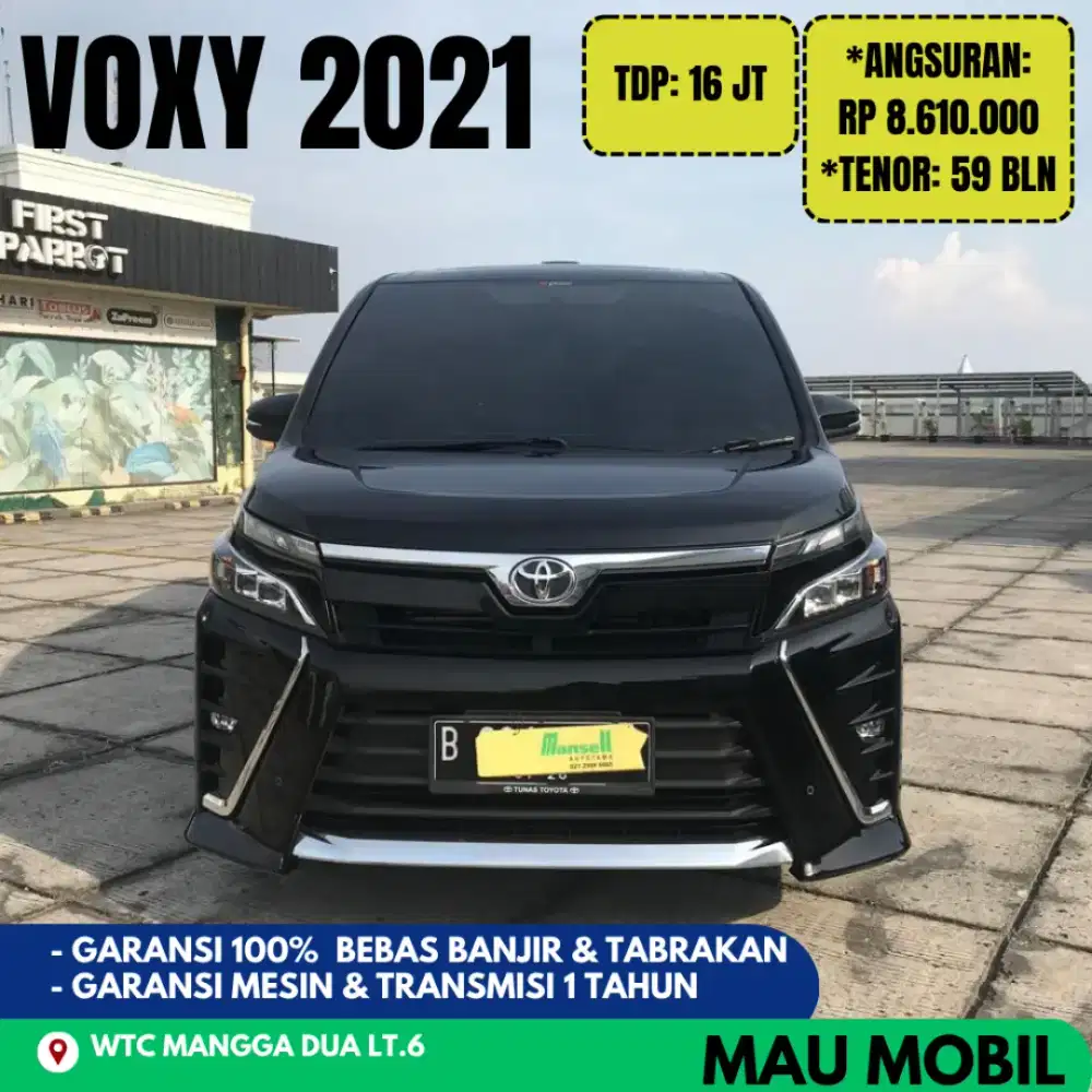 TDP 16JT, Voxy 2019/2020/2021 Hitam, KM 55rb