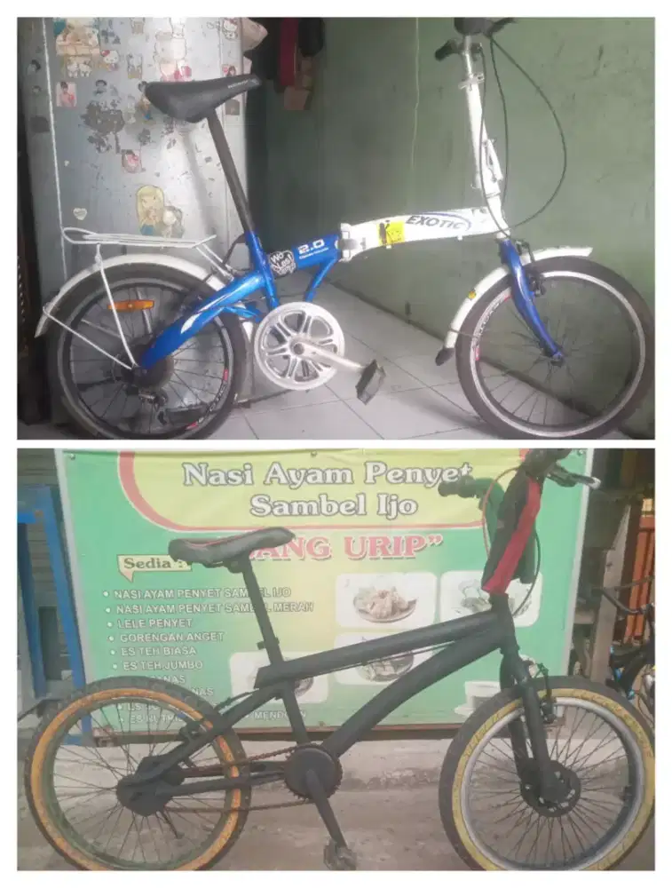 Sepeda lipat exotic dan BMX united UK 20 borongan harga udah net