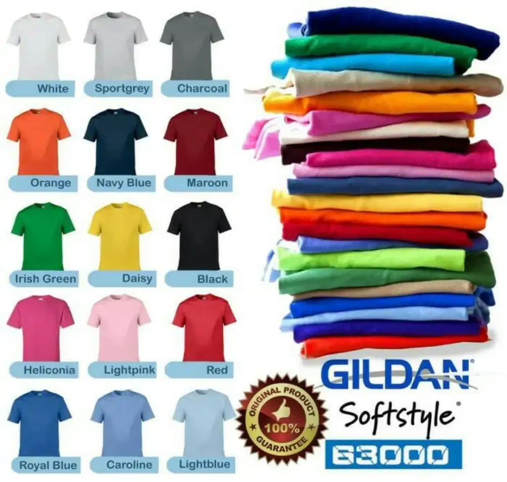Jual Kaos Polos Gildan Baru