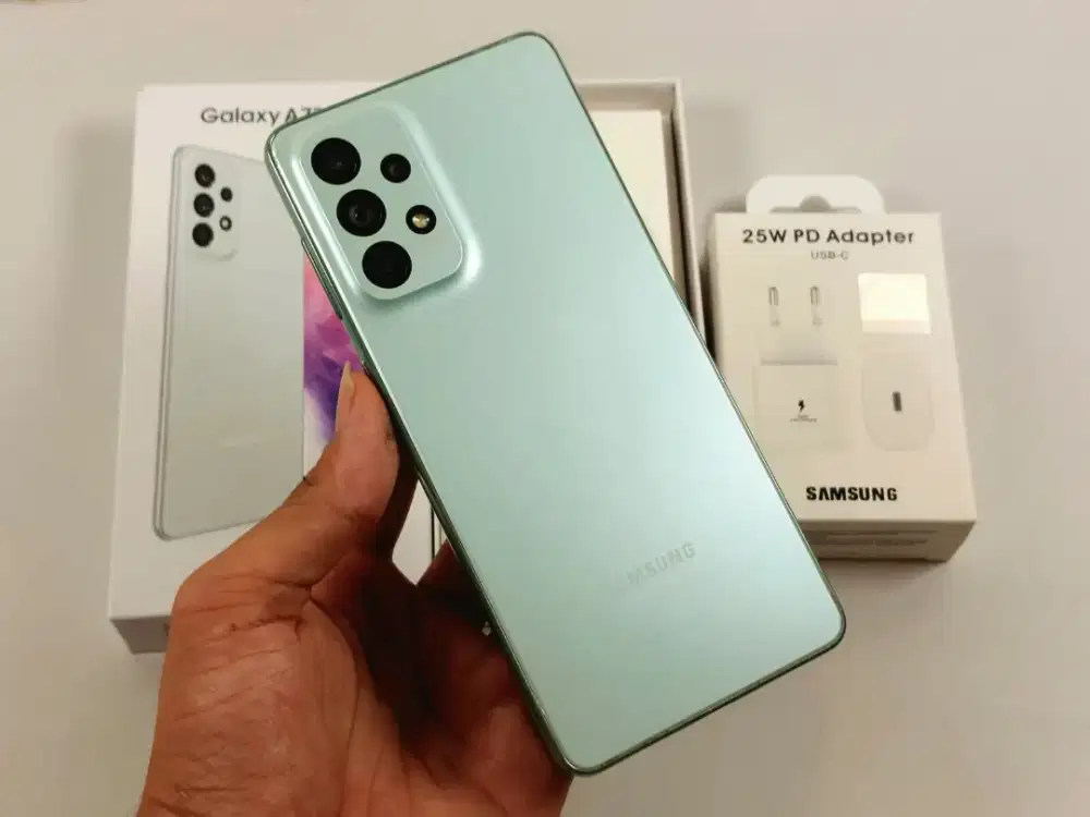 Samsung Galaxy A73 5G NFC 8/256GB mulus fullset Resmi SEIN