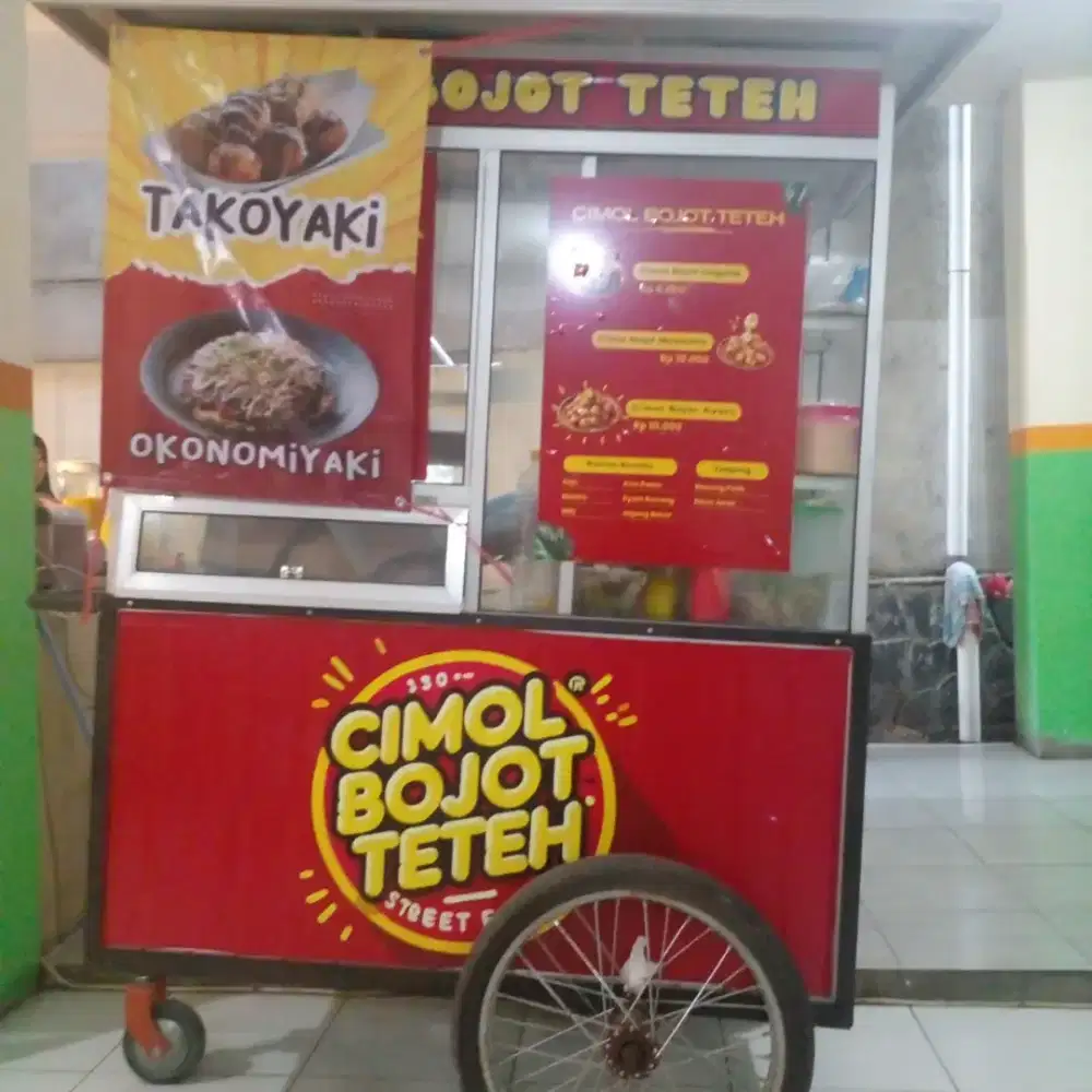 Gerobak jualan murah kondisi baru beli